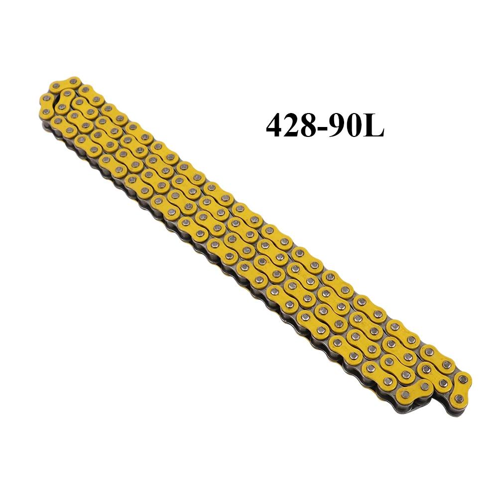 Universal Colorful Motorcycle Chain Oil Seal Chain O-Ring 428 Chains 90L 92L 96L 110L Links for ATV Quad MX Enduro Motard Racing