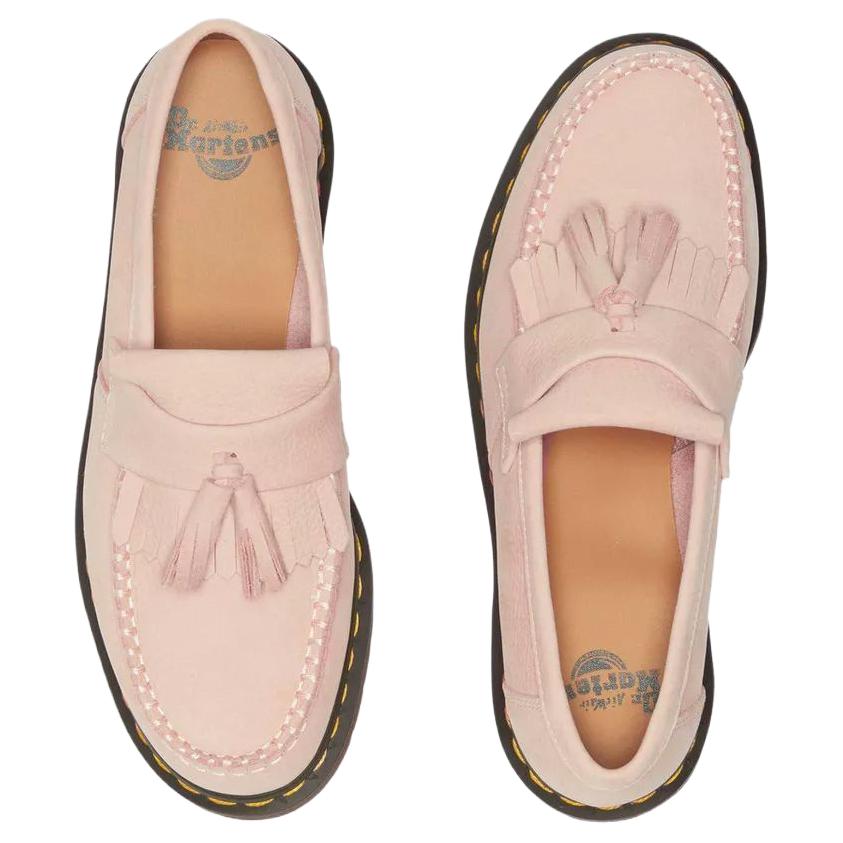 Dr. Martens Adrian Suede Slip-On Comfortable Loafers Unisex Loafers Pink 41080650