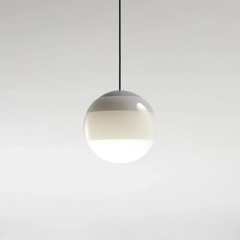 Modern Glass Ball Pendant Light Led Chandelier Home Appliance Room Decor Lamp for Bedroom Gradient Indoor Lightings Fixture
