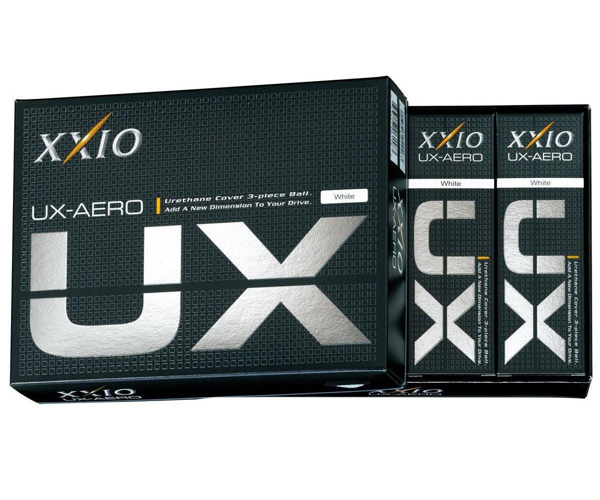 

DUNLOP XXIO Golf 1 Dozen White UX-AERO Balls, (12 Balls),
