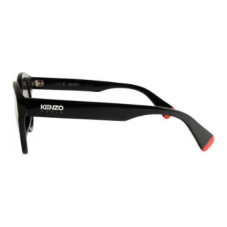 Kenzo Full Frame Design Acetate Oval Sunglasses Unisex sunglasses Black KZ40160I4901B