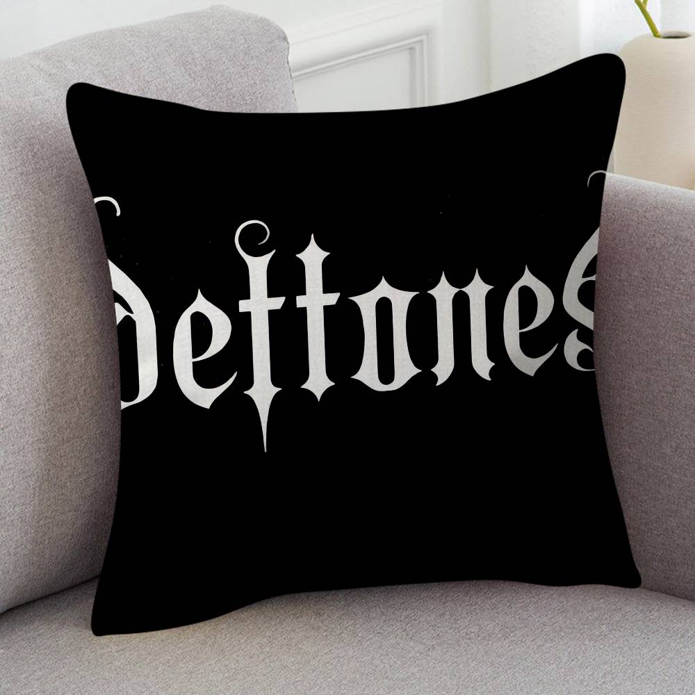 Rock Band Deftones Cute Cartoon L Game Cushion Cover Pillowcase Upholstery Sofa Throw Pillow Home Decor Pillowcas
