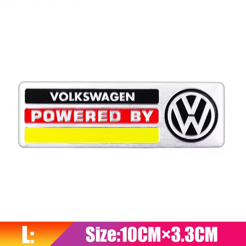 3D Metal Aluminium Badge Side Fender Badge Car Body Decoration Sticker Accessorie For VW Golf Tiguan T-Roc Polo Passat ID.4 MK7