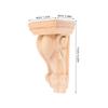 Wood Roman Column Corbels Carved Solid Wood Decorative Shelf Bracket for Fireplace Mantel Beam Support Home Wall Decoration