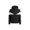 Neo M Cb Down Puff Colorblock Stripe Sports Hooded With Down Feather Jacket Black Men's H45243