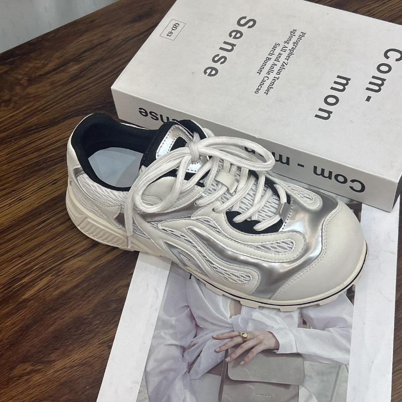 

Эстетика беспорядка Боулинг обувь Летняя женская дышащая 4 универсальная повседневная нишевая одинарная обувь 40