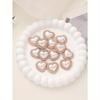 Heart-Shaped Rhinestone & Faux Pearl Decor Home Clothing Accessories DIY Jewelry Making Supplies