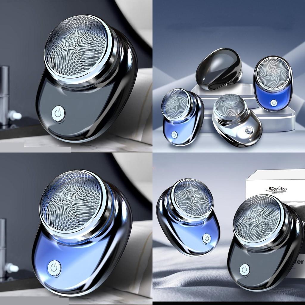 Portable Electric Shaver For Men Type-c Fast Charging Mini Size Travel-friendly Water Washable Sq-021 Black