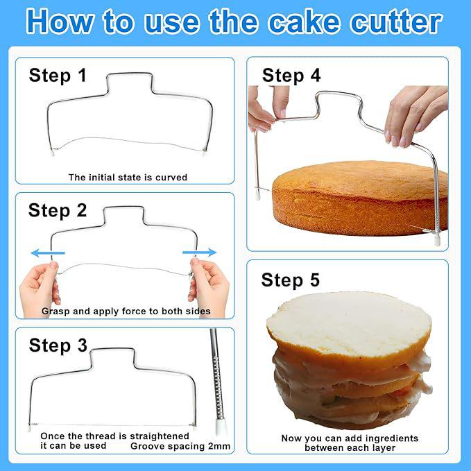 255-Piece Cookie and Cake Piping Set: Turntable, Baking Tools, Bags, and Scraper