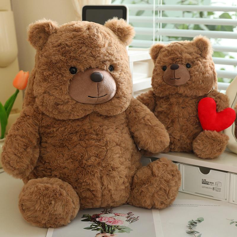 Valentine'S Day White Bear Plush Toy Doll Cute Than Heart Love Teddy Bear Doll For Girl Birthday Gift