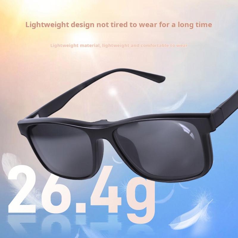 Tattoo Polarized Sunglasses Eye Protection Glasses Magnetic Adsorption Lens Reflective-free Glasses