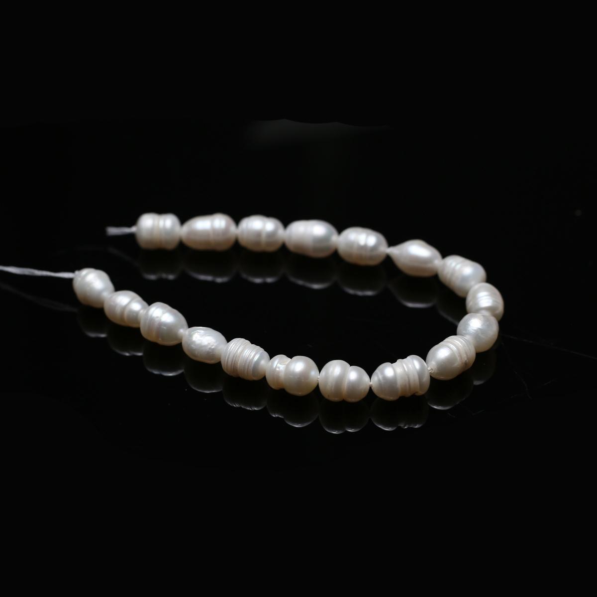 

1 нить, белые искусственные жемчужные бусины для изготовления ювелирных изделий своими руками, ожерелья, браслета, аксессуаров для щиколотки, праздничных подарков, свадеб, дней рождения, вечеринок, поделок 18 см 1String-8-9mm/18cm белый