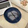 Hat Women's Year New Big Head Circumference Show Face Small Cowboy Beret Women's Summer Round Face Retro Octagonal Hat