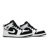 Air Jordan 1 Mid PreSchool 'Tuxedo' (Unisex) White / Black-White Kids' Basketball Shoes 640734 113