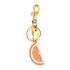 Keychain Pendant Grapefruit Lemon Slice Design Key Chain with Anti-Oxidation Lobster Clasp Scratch-Proof Surface Backpacks Accessory