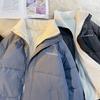 New Cotton Clothes, Short Women's Loose Cotton-padded Clothes on Both Sides, Winter Stand-up Jacket