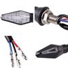 12Led Amber+Blue Motorcycle Turn Signal Indicator Light Blinker Universal