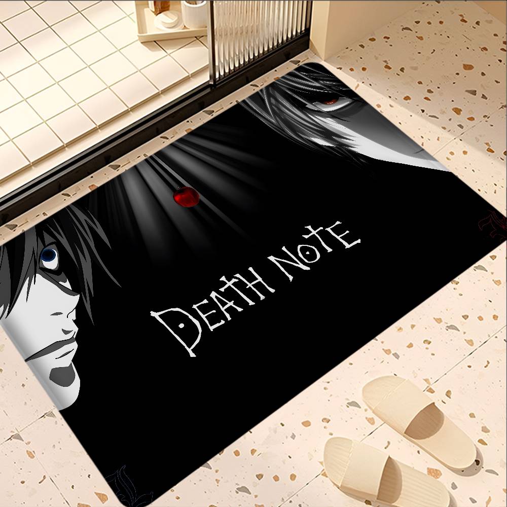 Japan Anime Death Note Door Mat Washable Non-Slip Living Room Sofa Chairs Area Mat Kitchen Toilet Rug