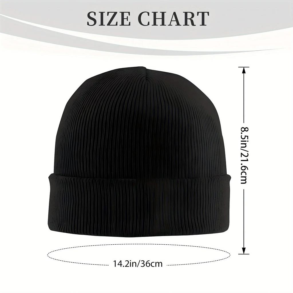 Vintage Logo Pantera Beanie Hats Knit Hat Kpop Elastic Men Women Unisex Caps Winter Printed Vintage Bonnet Hats Birthday Present