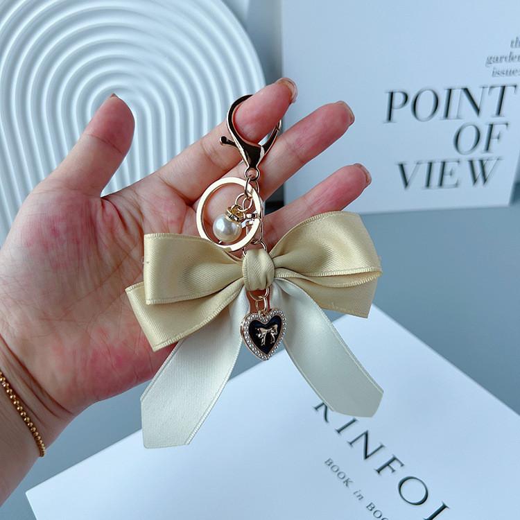For Keychain Fashionable Women Butterfly Bow Tie Design Car Key Chain Pendant