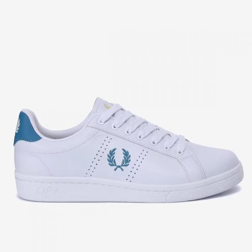 Fred Perry Мужские Белые Кожаные Кроссовки S B721 U61 SFPU2416312 U61/220