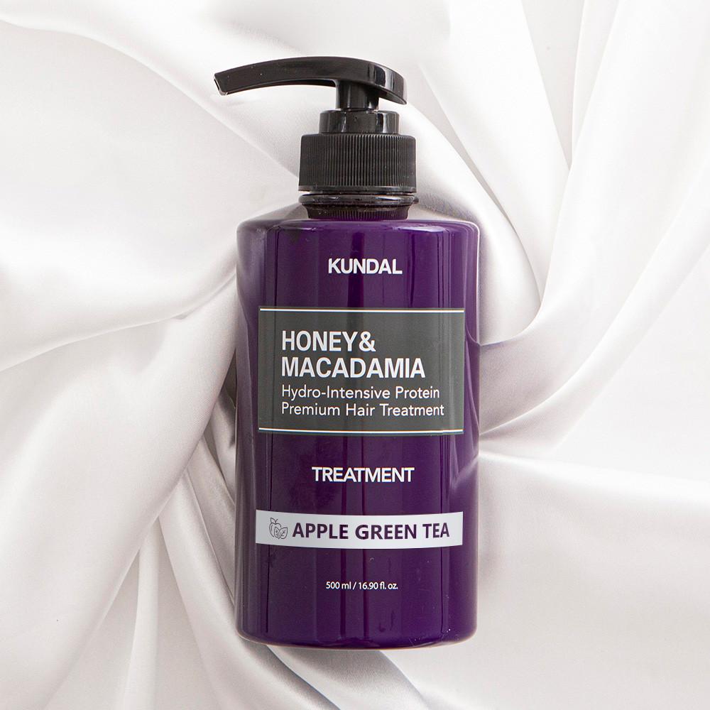 Kundal Protein Treatment 2 Piece Set Apple Green Tea 500ml, Korean cosmetics with good fragrance