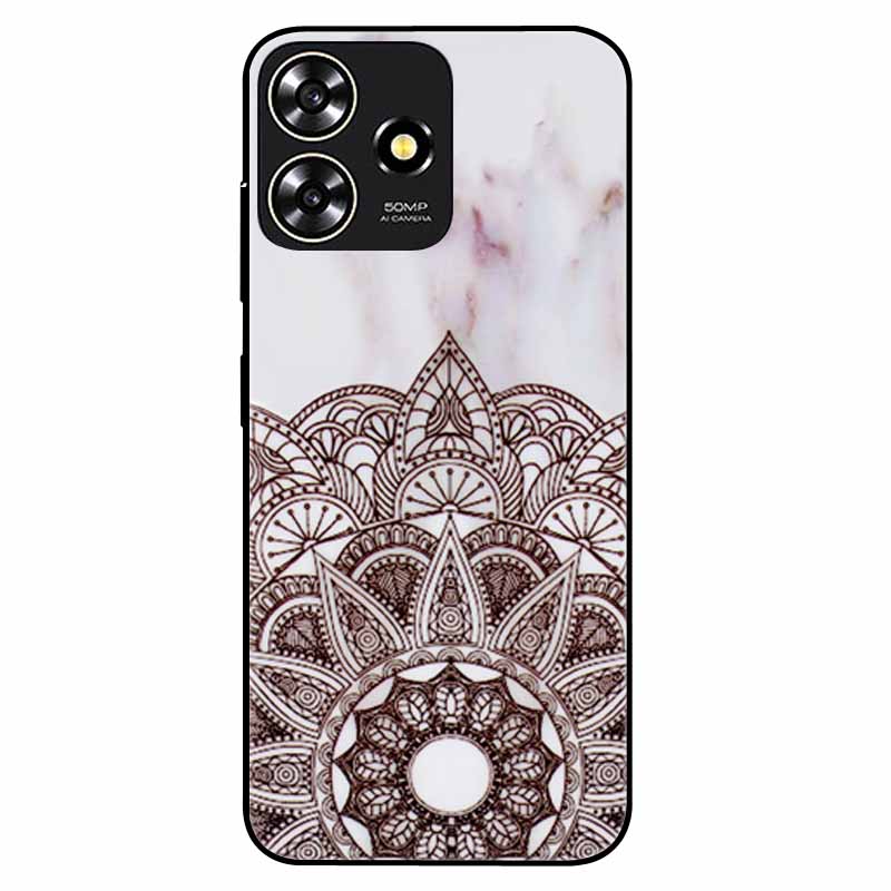 For ZTE Blade A73 4G Case 6.6'' Para Silicone Soft Cool Print Marble Phone Cover for ZTE BladeA73 A 73 4G Shockproof TPU Bags