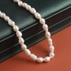 1String, Handmade Water Drop Pearl 6-7mm, White Natural Freshwater Pearl Beads for Jewelry Making DIY Necklace Bracelet Crafts, Women Gift 36cm
