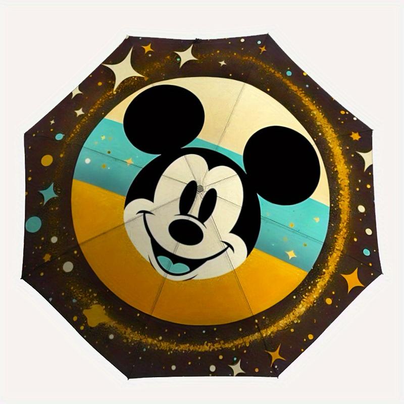 

1pc Mickey Mouse Automatic Opening/closing Umbrella , Foldable Sunshade, Perfect Gift for Friends, Durable Plastic Handle yy250804038