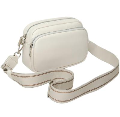 Raizm Mini Shoulder Bag for Women, Lightweight and Compact, with a Thick Shoulder Strap for Less Burden (Ivory)