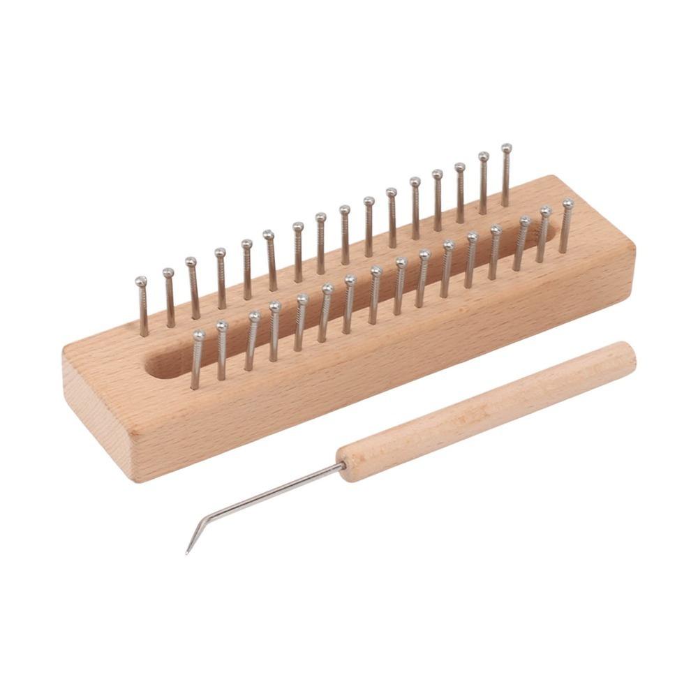 Simple Design Knitting Loom Beech Wood Weaving Machine Hand Weaving Kit  Scarf Making A set