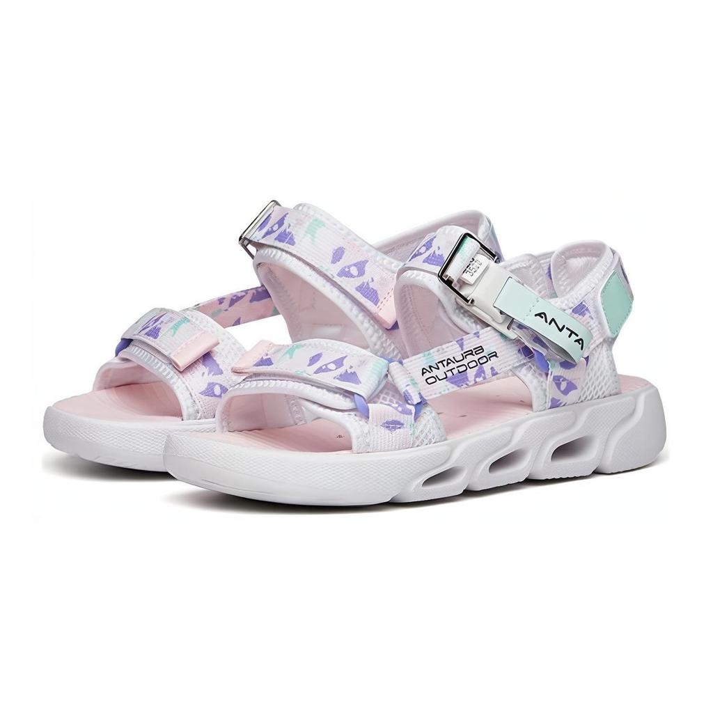 Anta Comfortable Versatile Kids Sandals Kids Sandals White Blue 322236960-1