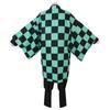 Anime Demon Slayers Disfraz Cosplay Tanjirou Kamado Kimetsu no Yaiba Hombres Kimono Uniforme Disfraz Fiesta de Halloween Ropa de Demonios