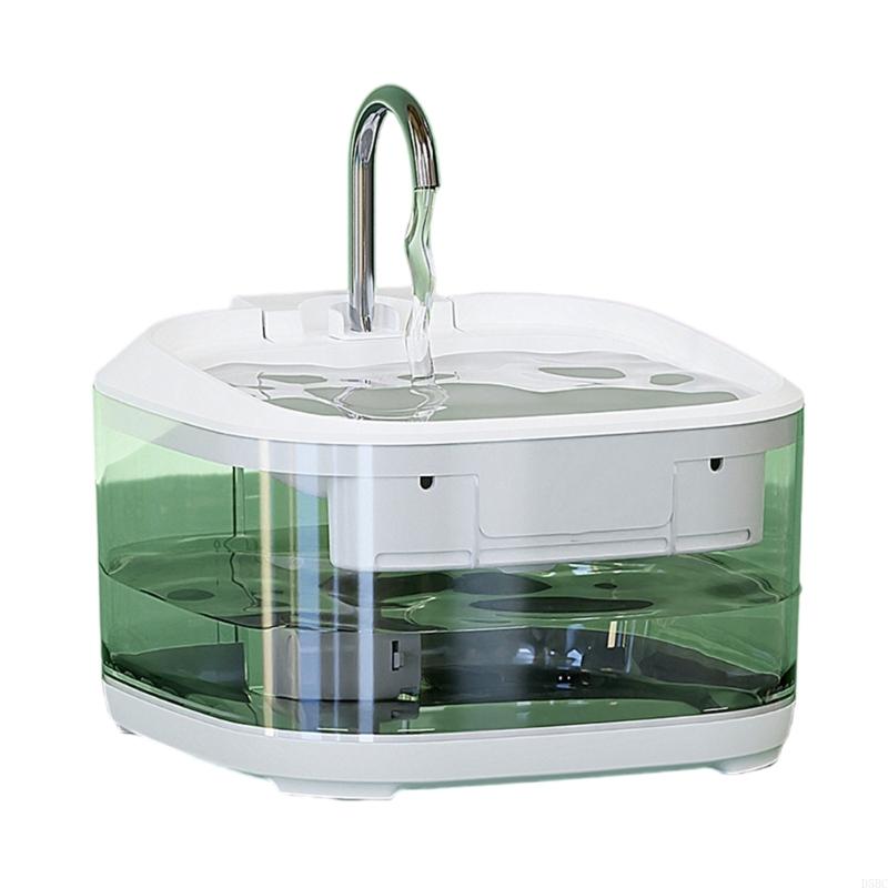 4.5L Quiet Pet Drinking Fountain Stainless Steel Design Automatic Circulating Water Dispenser For Cats And Small Breeds