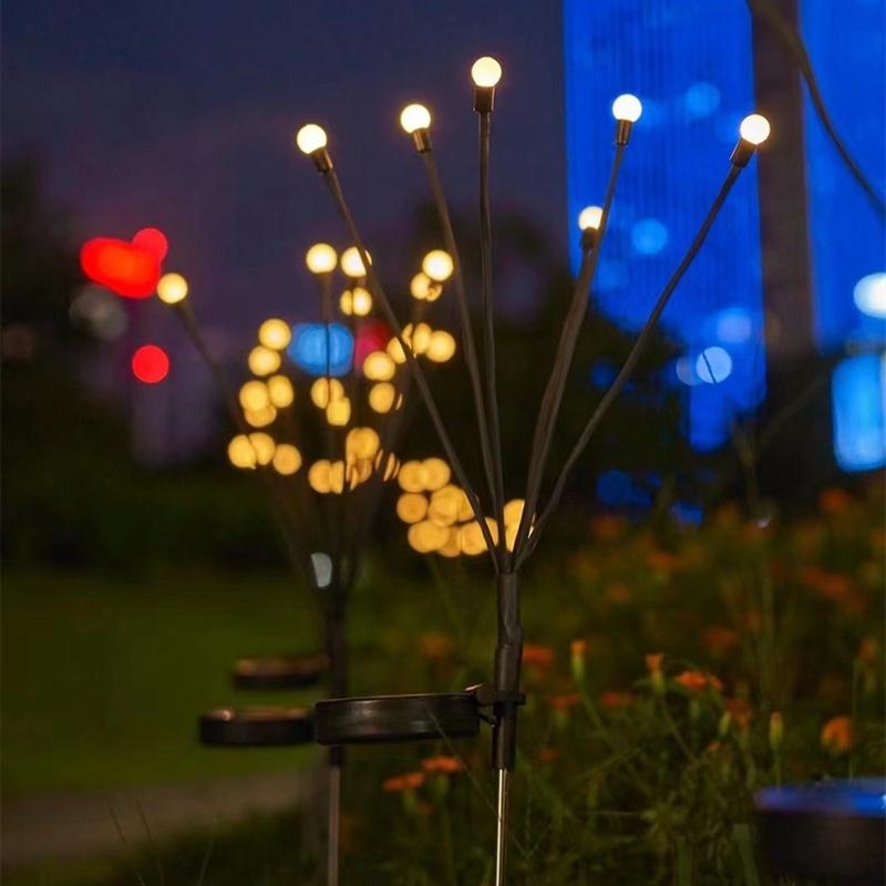 Solar Lights Outdoor Patio Lights 7 Color Changing RGB Lights Home Decorative Lights IP65 Waterproof Warm /Colorful Light  