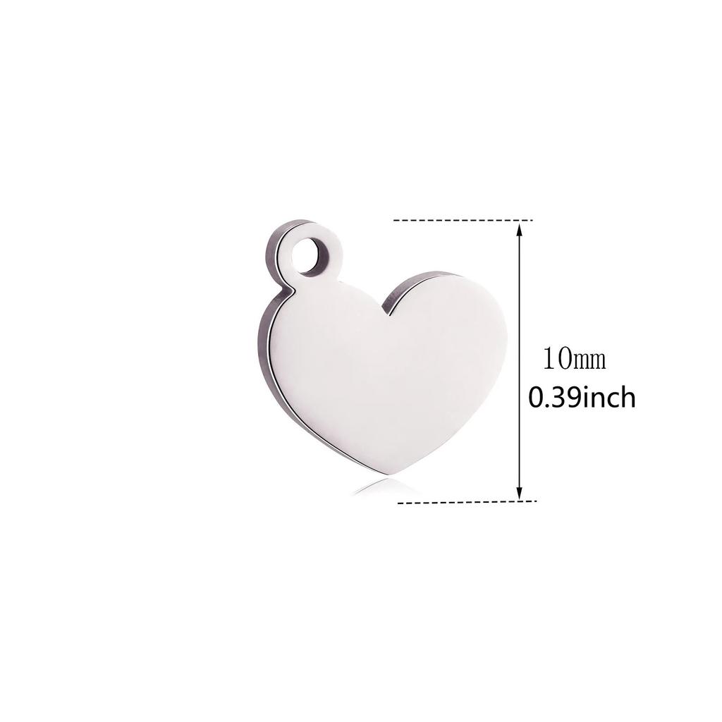 1pc Mini Star Moon Charms For Making Necklace Bracelet Pendants Findings stainless steel Flower Love Charm DIY Handmade Jewelry
