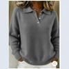 Womens Oversized V-Neck Knit Sweater Loose Fit Long Sleeve Pullover Winter Casual Chic