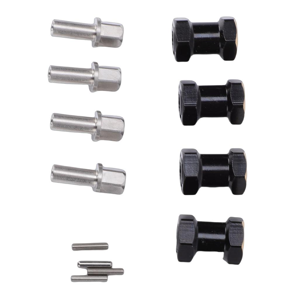 4pcs 18mm Wheel Spacers Fit for Scx10 1Celsius10 RC Crawler Car Brass Wheel Hubs Extension Drive Adapter