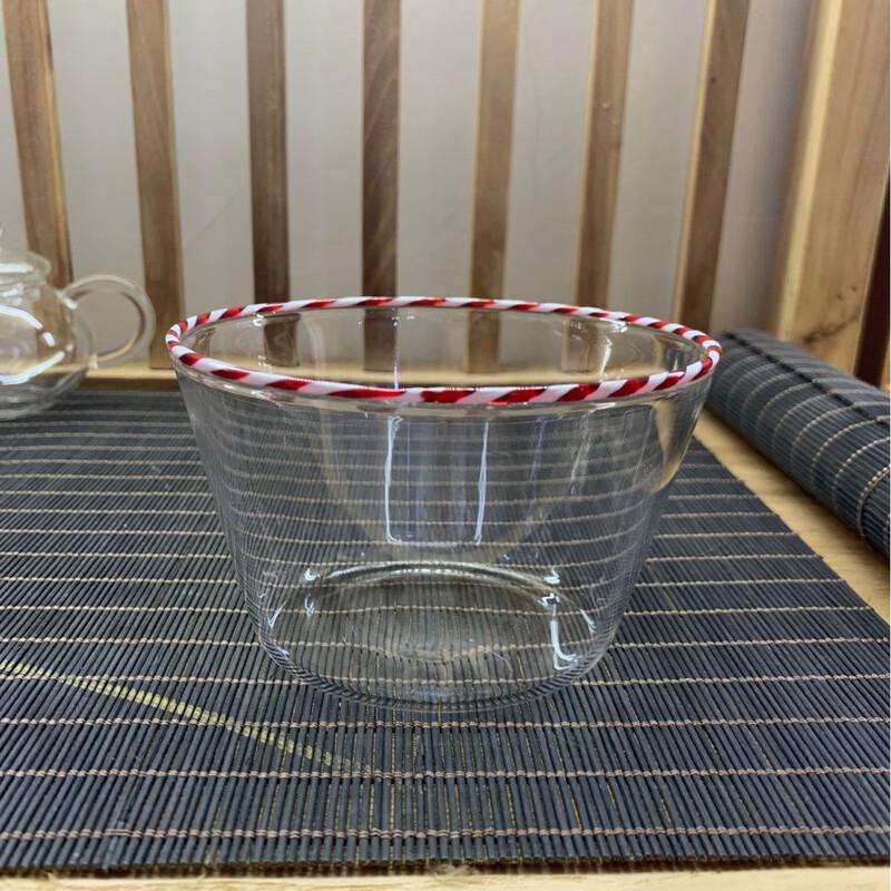 

Shangqi Transparent Lace High Borosilicate Glass Dessert Bowl