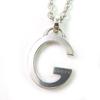 Very Good Necklace G Logo Pendant Silver AG925 Women 233936 Used