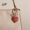 Sparkling Purse Pendant Iced-Out Love Heart Keychain for Backpacks Rhinestone Car Key Ring Pendant Schoolbag Handbag Charm Decoration Accessories