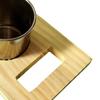 Hanging Bird Perch Feeding Cup Wooden Stand Bird Feeder Bowl for Parrot Cage Accessories and Outdoor Use