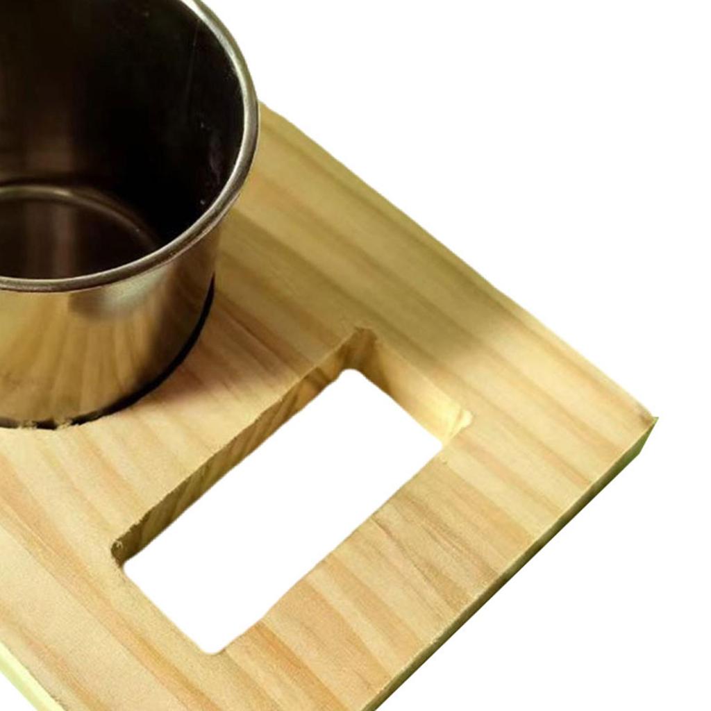 Hanging Bird Perch Feeding Cup Wooden Stand Bird Feeder Bowl for Parrot Cage Accessories and Outdoor Use