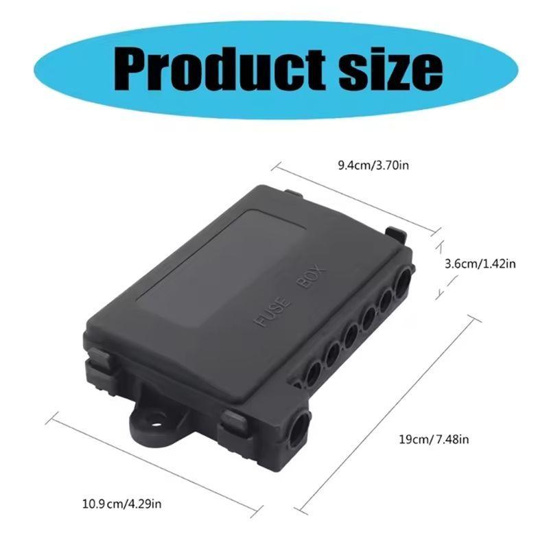 NEW HOT In Stock-For Marine Boat Trailer Compatible 7 Way DC70V Circuit Car Boat Automotive Midi Fuses Box Block Holder Universa