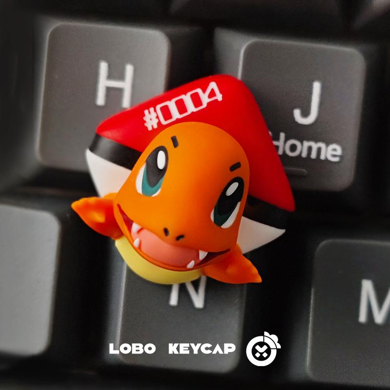 Pokemon Series Psyduck Pikachu Peripheral Mechanical Keyboard Cute  Keycap Esc Resin Material Creative Custom Gifts