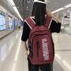 Schoolbag New Large Capacity American Trendy Cool Simple Fashion Versatile ins High Value School Bag Junior High School Student Backpack