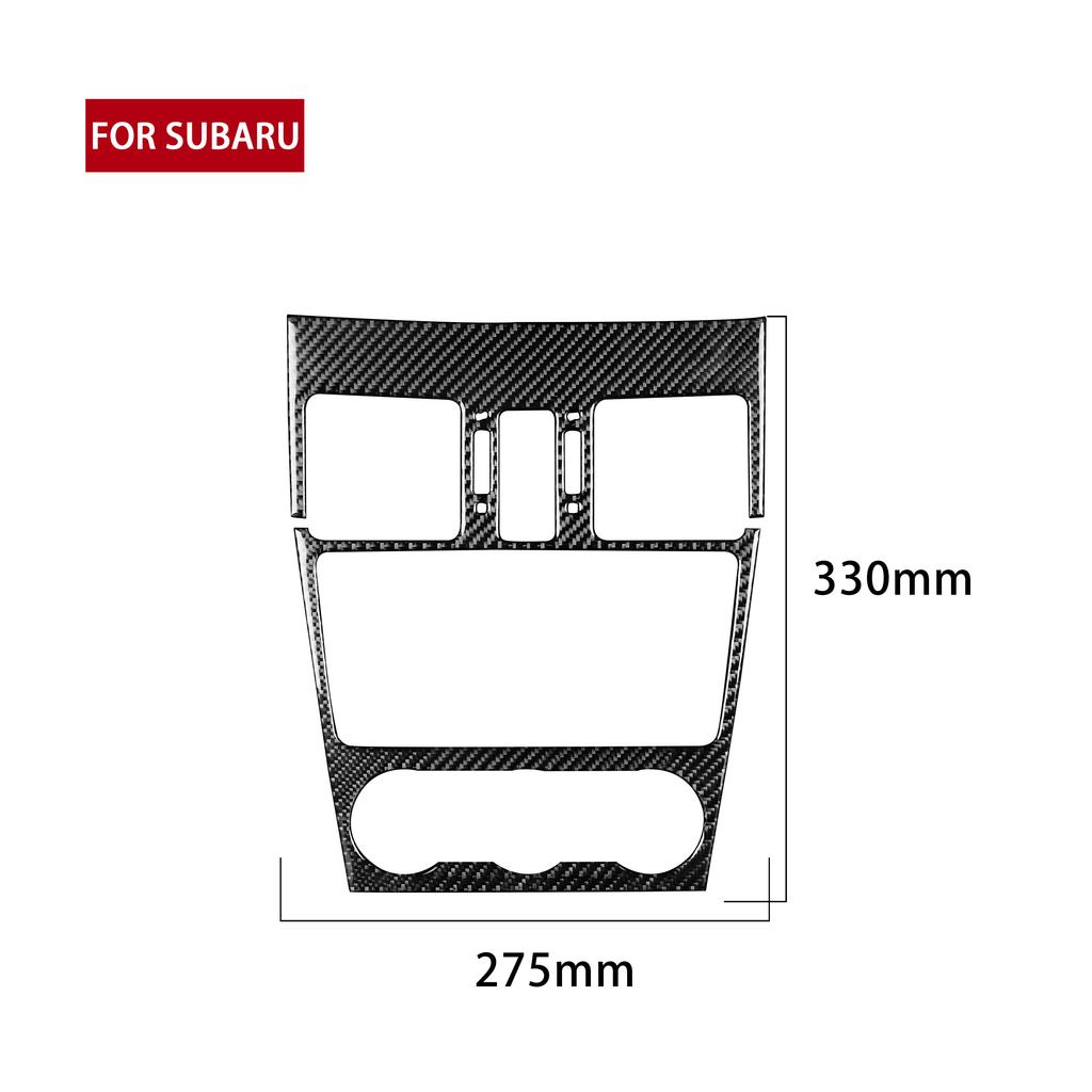 Carbon Fiber Air Vent CD Raido Panel Car Interior Accessories Cover Sticker For Subaru Impreza 2012—2016 XV Crosstrek 2013—2017