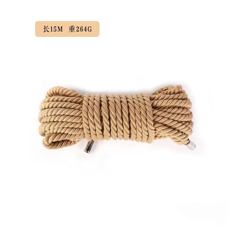 Premium Adult BDSM Rope Kit - Hemp Rope with Metal Head, Bed Bondage for Limbs, Durable and Secure Female SM Accessories