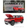 1/24 Hummer EV SUV Samochód terenowy ze stopu Metalowy model zabawki Dźwięk i światło Zabawka dla dzieci Kolekcjonerskie Prezenty urodzinowe