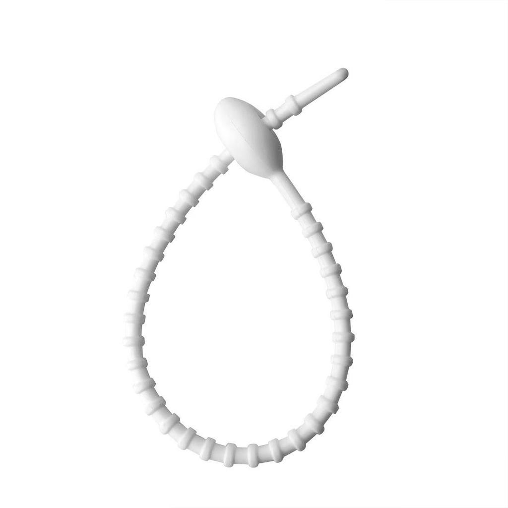 Tadpole-Shaped Silicone Cable Ties and Keychain Lanyard